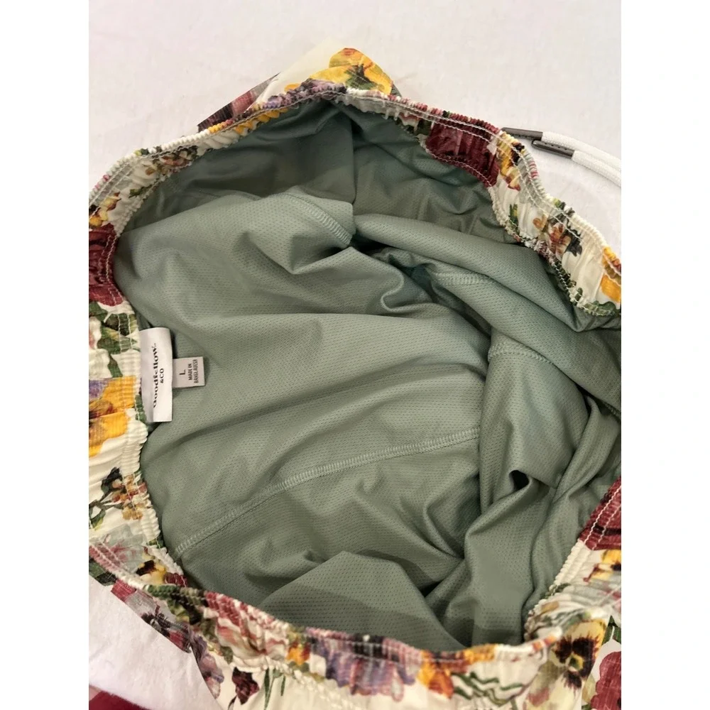NWT Goodfellow & Co. Men's S Multi-color Floral Drawstring Swim‎ Trunks Sz L